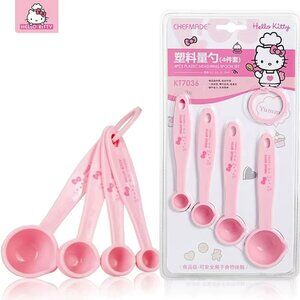 Sanrio Hello Kitty Measuring Spoons 4Pcs Set Pink NEW